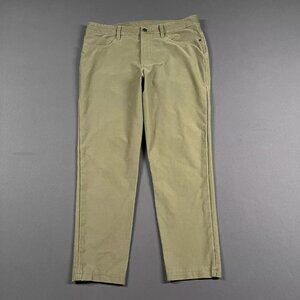 Lululemon Pants Mens 34x29 ABC Pant Slim 5 Pocket Chino Khaki Performance Golf